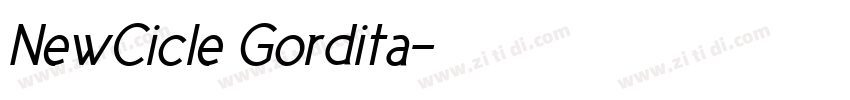 NewCicle Gordita字体转换